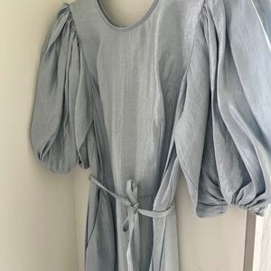 Light Blue Satin Long dress - size m